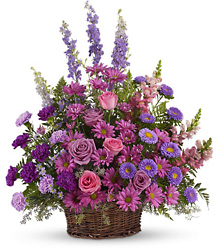 Gracious Lavender Basket from Maplehurst Florist, local flower shop in Essex Junction